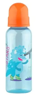 Lubby Бутылочка с силиконовой соской Я люблю, 250 мл, 1 шт, 0+, арт. 12021 фото 