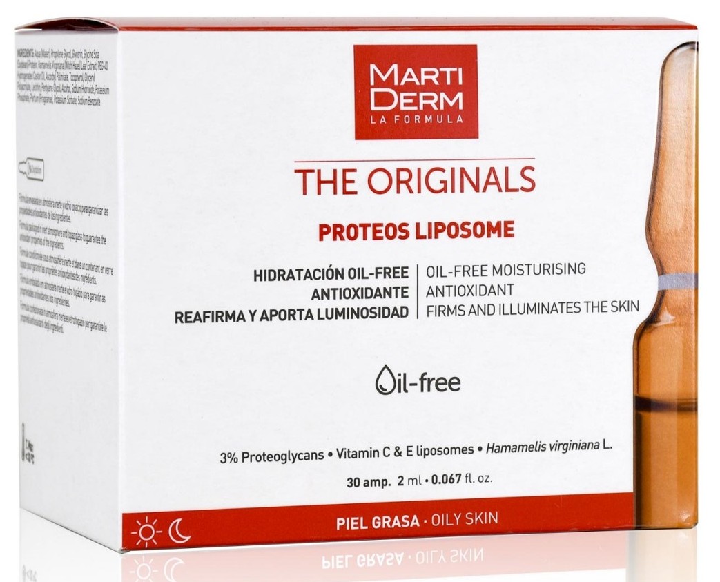 Martiderm the originals proteos ампулы с липосомами для лица и шеи, сыворотка, 2 мл, 30 шт. фото