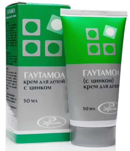 Глутамол крем для детей с цинком, крем для детей, 50 мл, 1 шт. фото