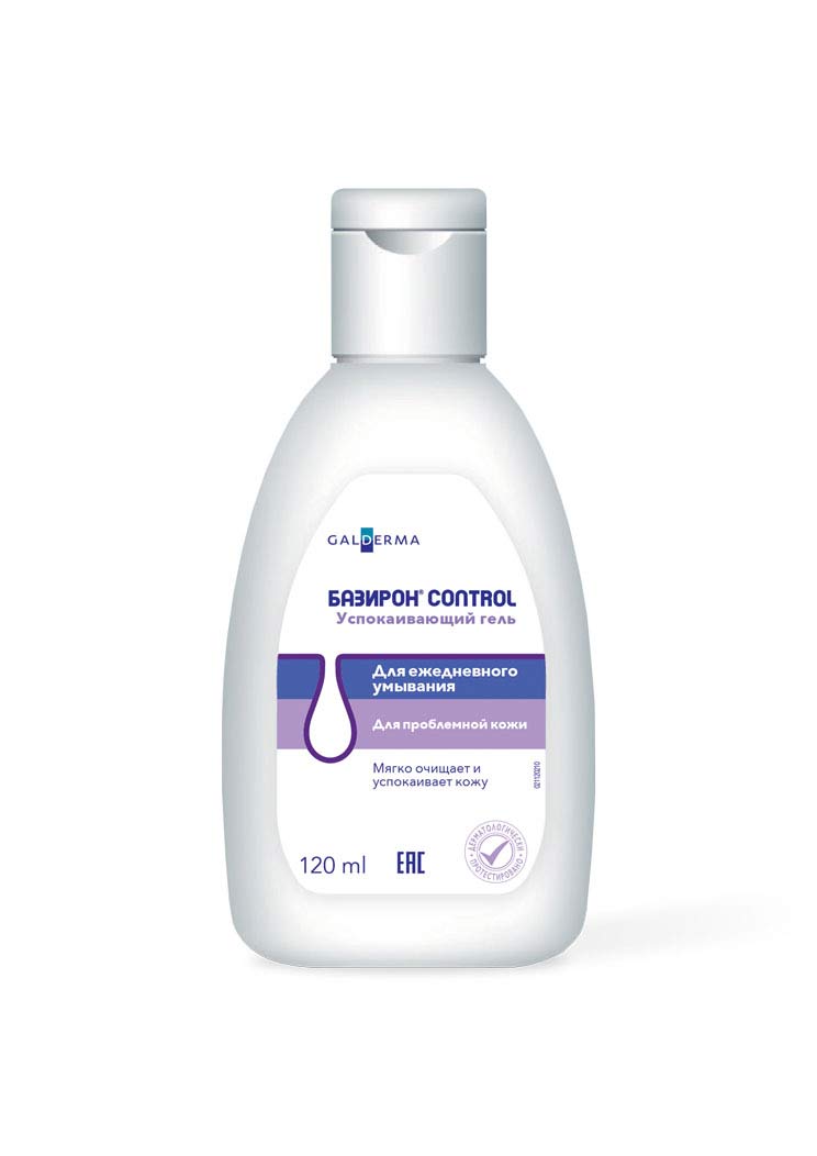 Базирон Control Гель для умывания успокаивающий, гель для умывания, 120 мл, 1 шт. фото