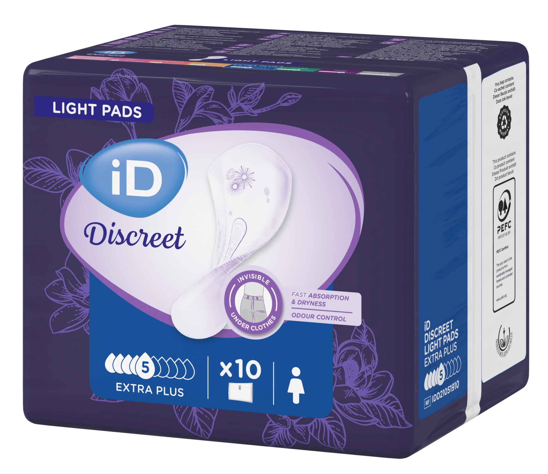 ID Discreet Light Extra plus, прокладки урологические, 10 шт, 5 капель фото