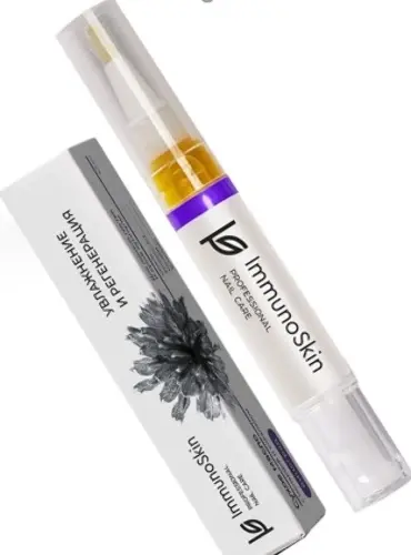 Immunoskin сухое масло с монардой и скваланом для ломких ногтей и сухой кутикулы, масло косметическое, 4.5 мл, 1 шт, с ароматом винограда фото