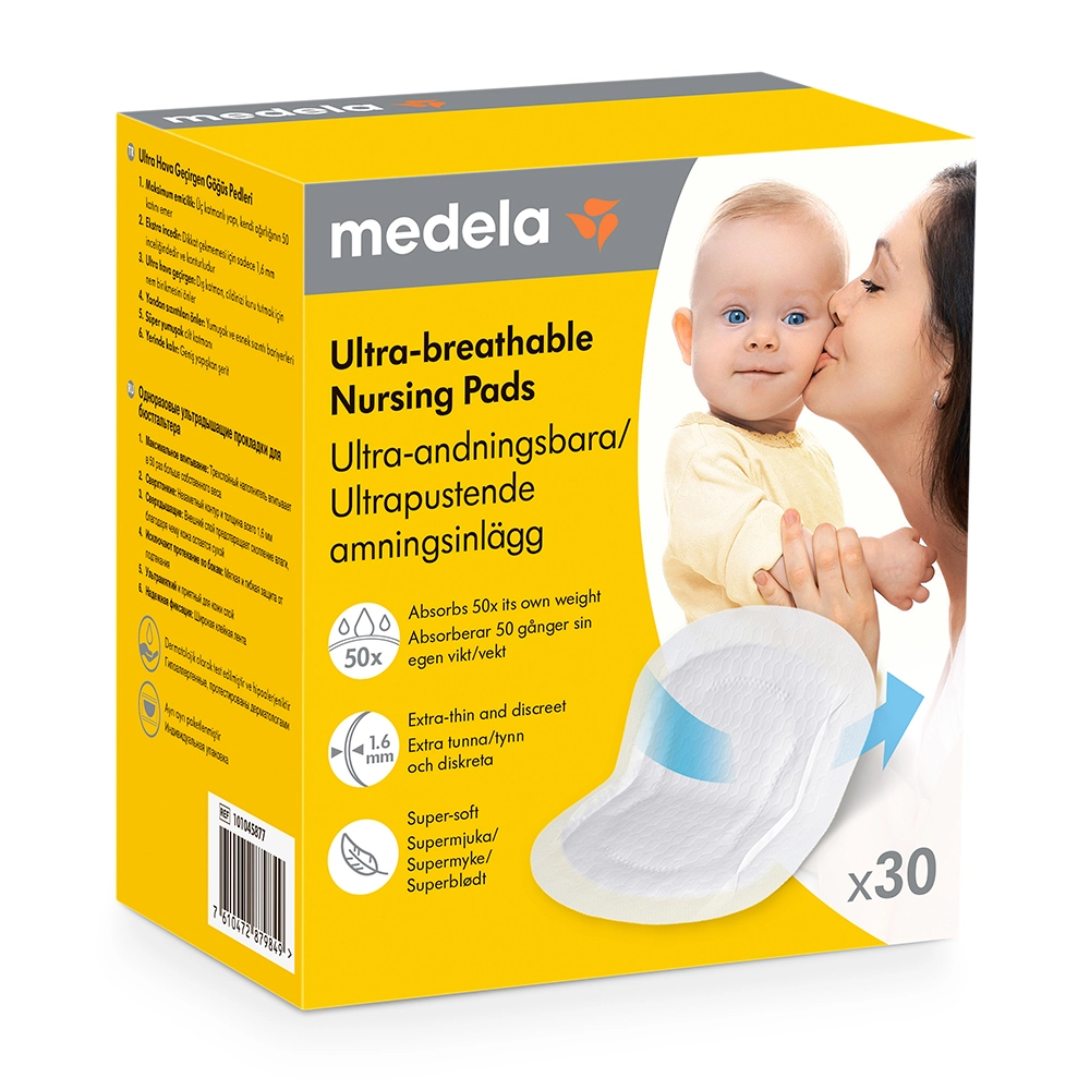 Medela Прокладки грудные одноразовые, 30 шт, ультра дышащие фото