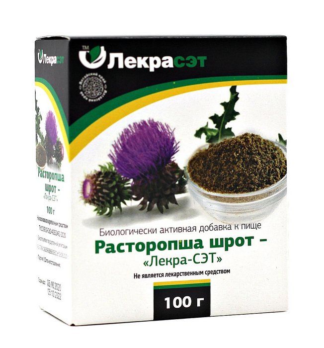 Расторопши Шрот, порошок для приема внутрь, 100 г, 1 шт. фото