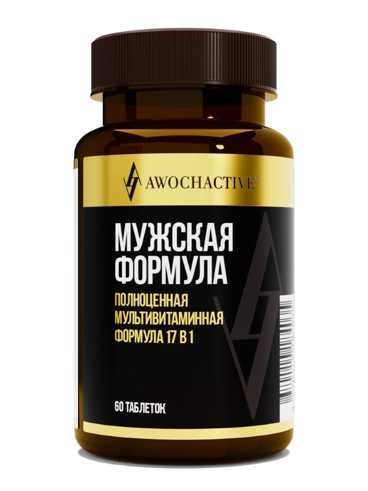 Awochactive Mens Formula витаминно-минеральный комплекс 17 в 1, таблетки, 60 шт. фото