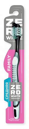 ZeroWhite Family medium зубная щетка, щетка зубная, 1 шт, средней жесткости фото