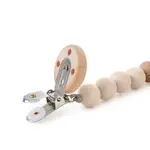 Happy baby держатель 0+ для пустышки с металлической прищепкой, 1 шт, песочный фото 3