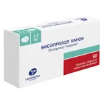 Бисопролол Канон, 2.5 мг, таблетки, покрытые пленочной оболочкой, 60 шт. фото