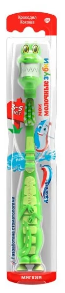 Aquafresh Мои молочные зубки зубная щетка 3-5 лет, щетка зубная, 1 шт, мягкая фото 2