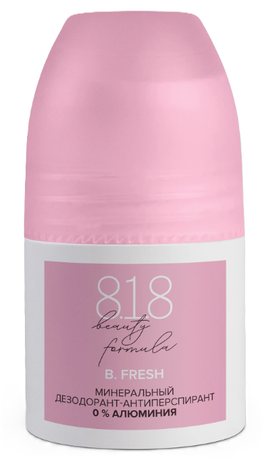 8.1.8 Beauty formula B. Fresh Минеральный, дезодорант-антиперспирант, 50 мл, 1 шт, без солей алюминия фото
