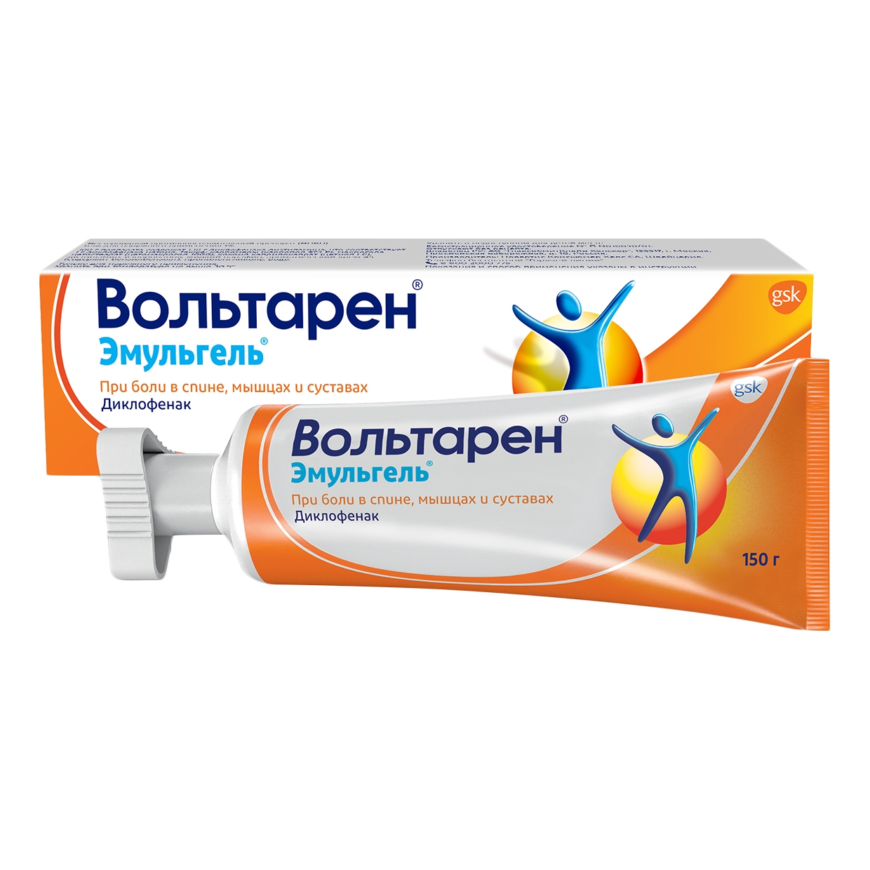 Вольтарен Эмульгель, 1%, гель для наружного применения, 150 г, 1 шт. фото