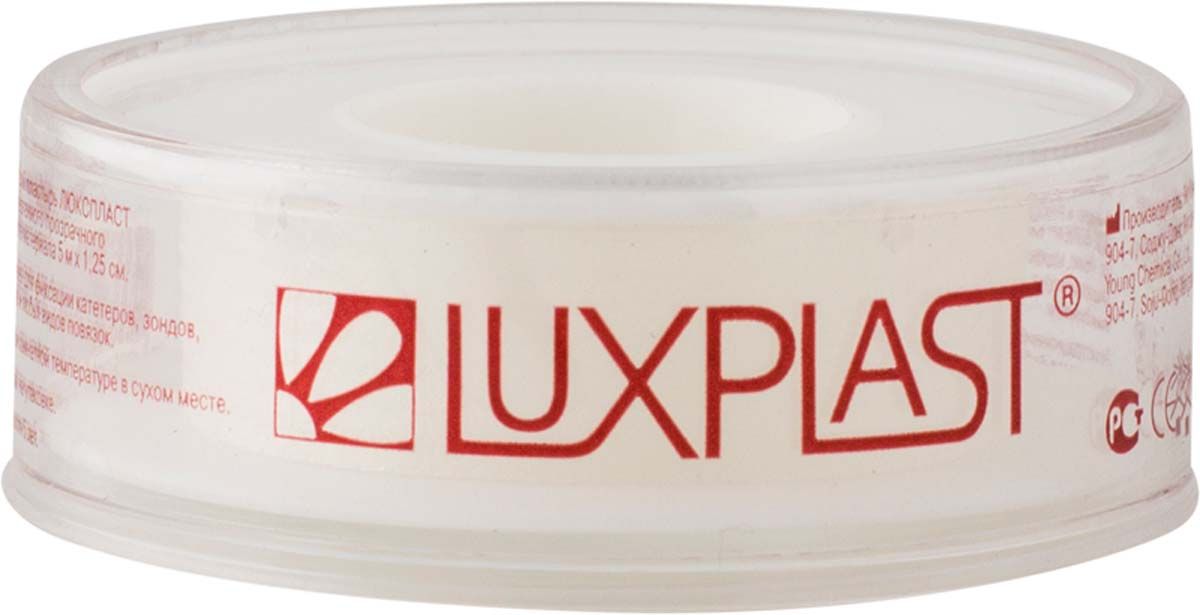 Luxplast Пластырь фиксирующий, 2.5х500 см, пластырь, 1 шт, прозрачный, полимерная основа фото