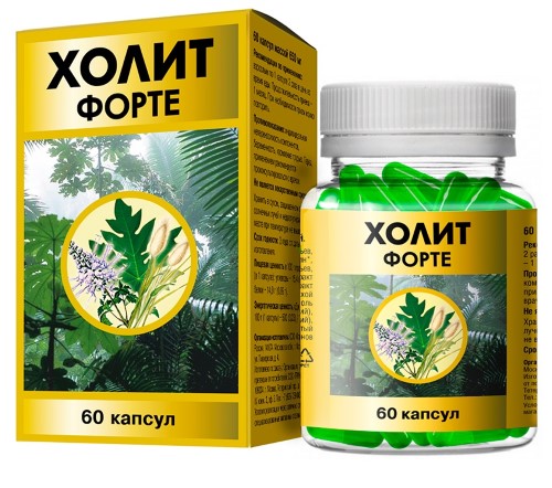 Холит Форте, 650 мг, капсулы, 60 шт. фото