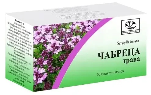 Чабреца трава, сырье растительное измельченное, 1.5 г, 20 шт. фото