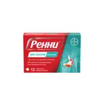 Ренни, 680 мг+80 мг, таблетки жевательные, 12 шт, мята, без сахара фото 3