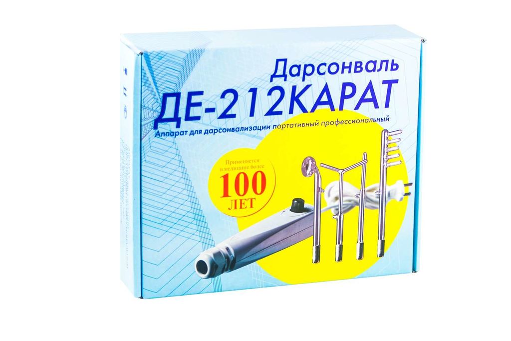 Дарсонваль ДЕ-212 Карат, 1 шт, с 4 насадками фото