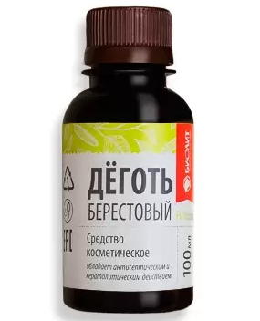 Деготь берестовый, масло косметическое, 100 мл, 1 шт. фото