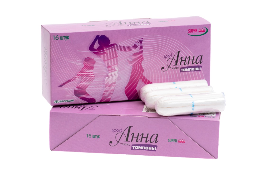 Анна Люкс Спорт, тампоны женские гигиенические, 16 шт, Super (4 капли) фото