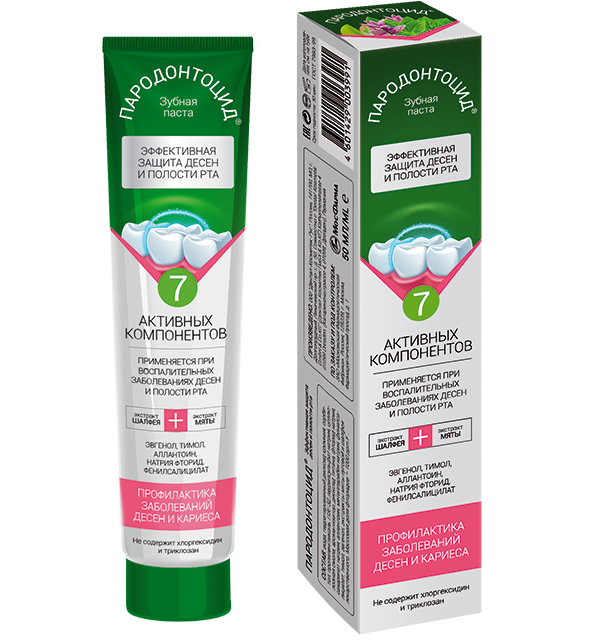 Пародонтоцид, паста зубная, 50 мл, 1 шт, эфирные масла фото