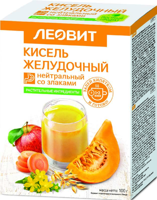 Леовит Кисель Желудочный нейтральный, 20 г, 5 шт. фото