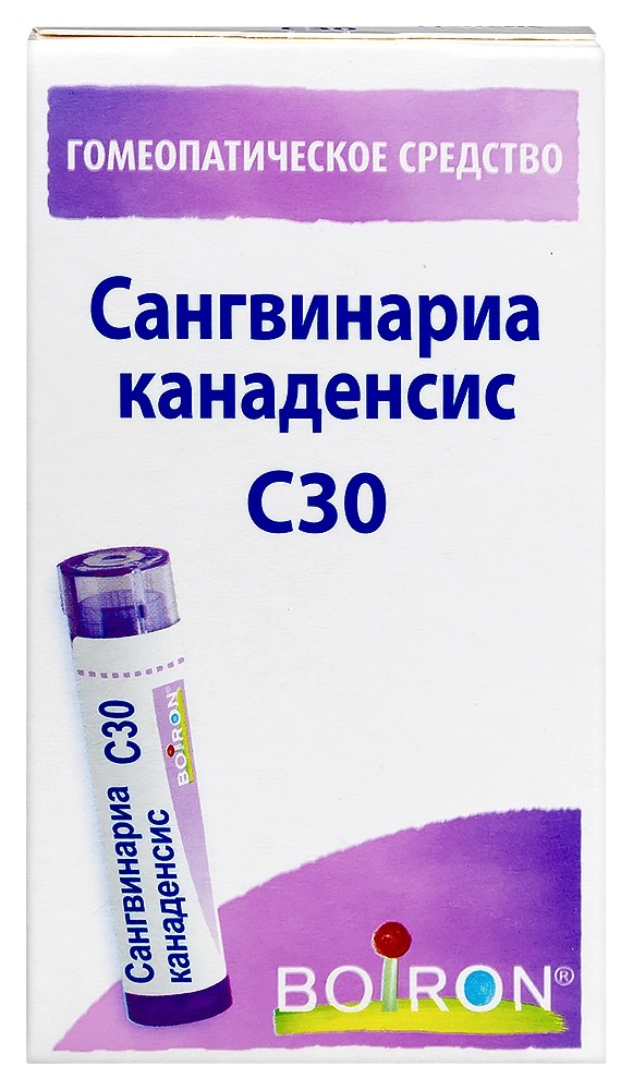 Сангвинариа канаденсис С30, гранулы гомеопатические, 4 г, 1 шт. фото