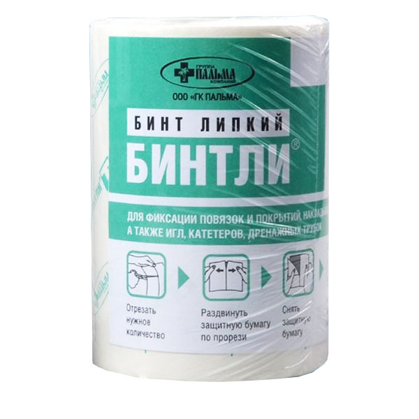 Бинтли Т, бинт липкий фиксирующий, 10 см х 10 м, 1 шт, нетканая основа фото