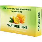Nature Line Пастилки растительные при кашле, леденцы, 24 шт, мед + лимон фото