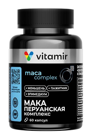 Витамир Мака перуанская комплекс, капсулы, 60 шт. фото