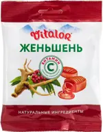 Виталор с витамином С, леденцы, 60 г, 1 шт, женьшень фото