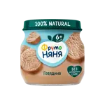 Фрутоняня детское пюре, пюре, 80 г, 1 шт, говядина фото