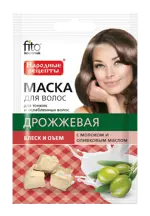 Народные Рецепты Маска для волос, 30 мл, 1 шт, дрожжевая фото