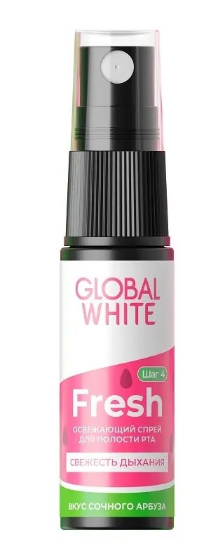 Global White спрей для полости рта освежающий, 15 мл, 1 шт, арбуз фото