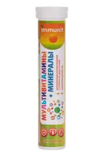 Immunit Мультивитамины + минералы, таблетки шипучие, 20 шт. фото 