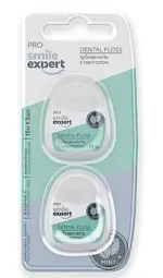 Смайл Эксперт Про зубная нить вощеная с ментолом, 15 м, нить зубная, 2 шт. фото