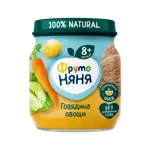 Фрутоняня детское пюре, пюре, 100г, 1 шт, говядина + овощи фото