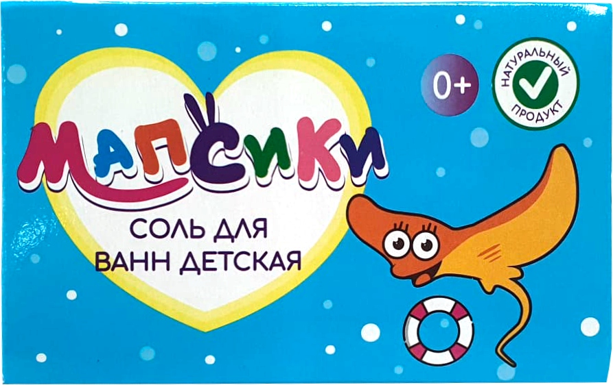 Мапсики Детская Морская соль для ванн, соль для ванн, 150 г, 1 шт. фото