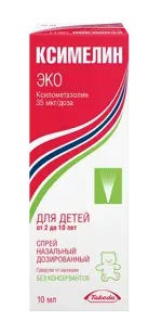 Ксимелин Эко, 35 мкг/доза, спрей назальный дозированный, 10 мл, 1 шт, 125 доз фото 1