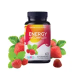 Livs Комплекс витаминов В + витамин С, пектиновые мармеладные пастилки, 60 шт, клубника фото 2