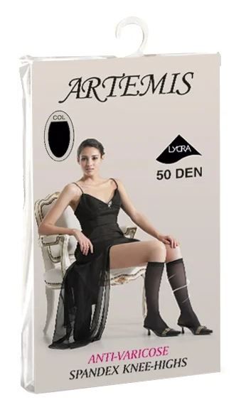 Artemis Гольфы компрессионные 50 den, 1 шт, черного цвета фото