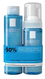 La Roche-Posay  успокаивающий тоник 200 мл + мицеллярная пенка 150 мл, набор, 1 шт. фото