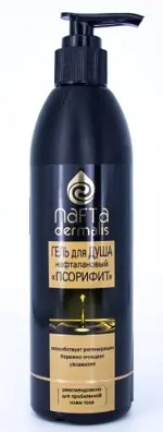 Nafta dermalis псорифит гель для душа нафталановый для проблемной кожи, гель для душа, 280 мл, 1 шт. фото