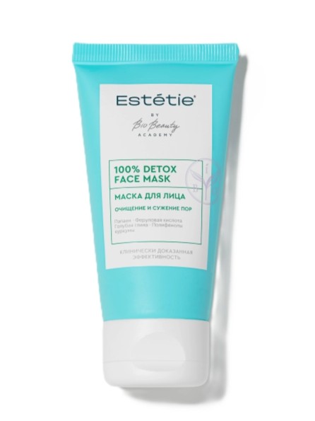Estetie маска для лица 100% detox, маска для лица, 50 мл, 1 шт. фото