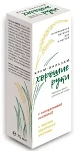 Хорошие руки крем-бальзам Интенсивное питание рук и ногтей, крем, 75 мл, 1 шт, с гиалуроновой кислотой и маслом зародышей пшеницы фото