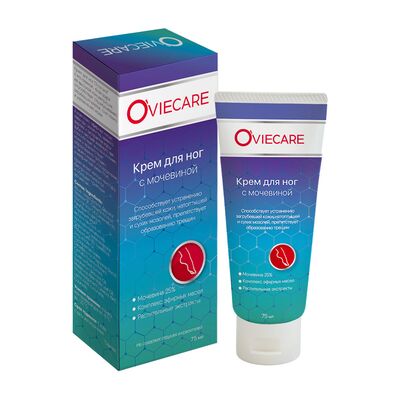 Oviecare крем для ног с мочевиной, крем для ног, 75 г, 1 шт. фото