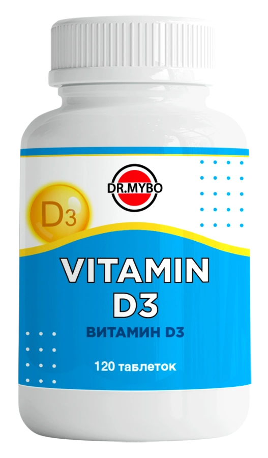 Dr Mybo Витамин D3, таблетки, 120 шт. фото