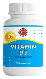 Dr Mybo Витамин D3, таблетки, 120 шт. фото