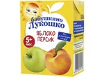 Бабушкино Лукошко Сок, сок, 200 мл, 1 шт, яблоко + персик, без сахара фото 