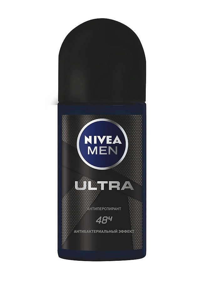 Nivea Men Ultra Дезодорант-антиперспирант шариковый, 50 мл, 1 шт, с антибактериальным эффектом фото