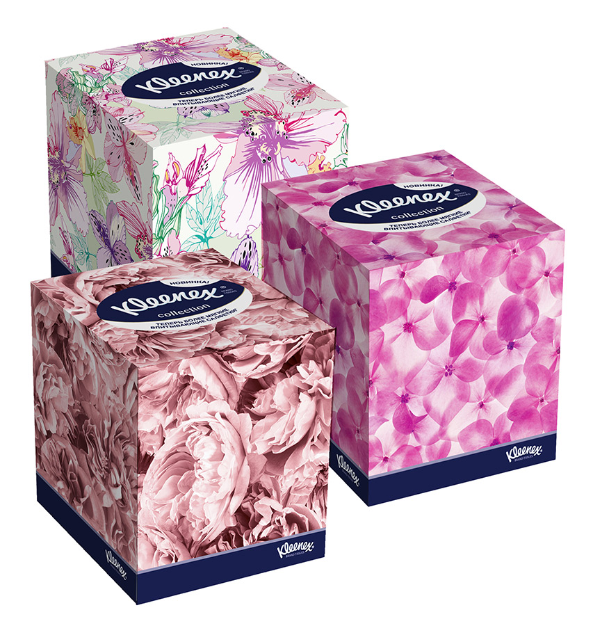 Kleenex Collection Салфетки в коробке, салфетки, 100 шт. фото