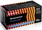 Оланзапин Медисорб, 10 мг, таблетки, покрытые пленочной оболочкой, 28 шт. фото